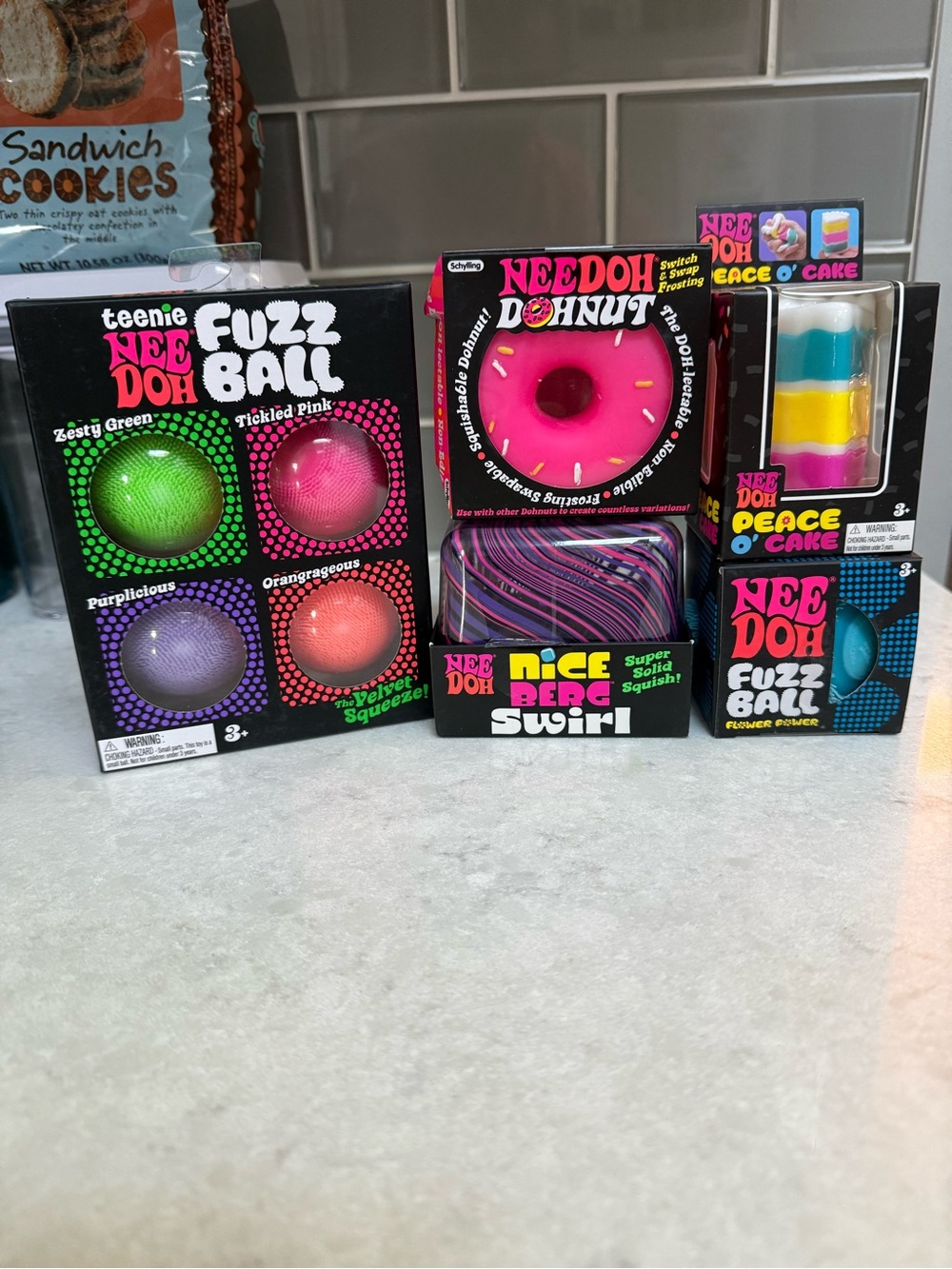 NeeDoh Rainbow Squishy bundle of 5